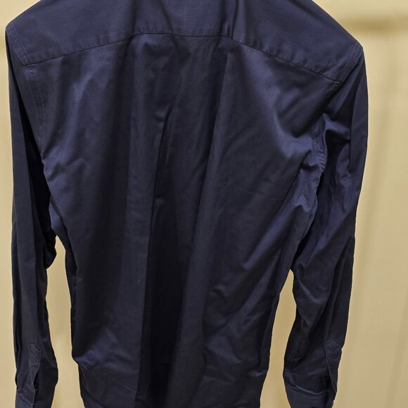 Le Chateau Men's Dark Grey Dress Shirt Size 16-16.5 - Picture 3 of 5